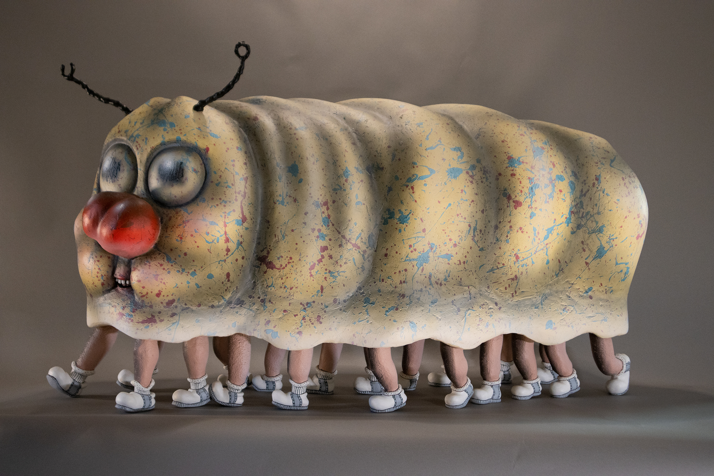 Bijijoo, Wiggler, 2023, epoxy, foam, metal & acrylic paint, 84 x 150 x 54 cm