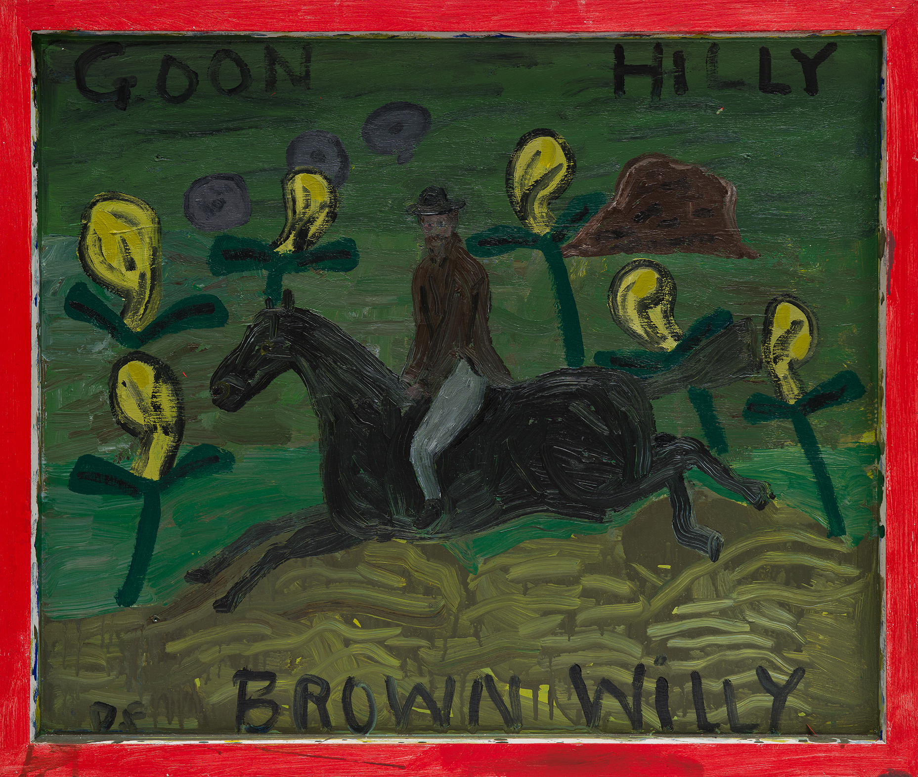Danny Fox, Goon Hilly, Brown Willy, acrylic on canvas. A modern, fragmented abstraction of folklore and heritage from Cornwall.